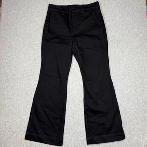 J Crew Jeans Women's Size 31 Black Wide Leg Flared Jeans Stretch